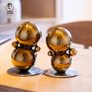 Ornements créatifs en métal pour la décoration intérieure Petites pièces d'art pour le salon de bureau ou le <span class=keywords><strong>meuble</strong></span> <span class=keywords><strong>TV</strong></span> pour la touche décorative de mariage - Product Image 5