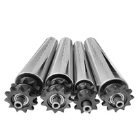Ligne de convoyeur à rouleaux en acier inoxydable pour le transport de rouleaux non motorisés galvanisés avec composants de roulement à billes