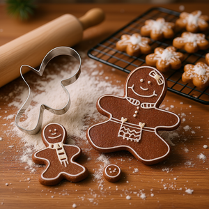 Dr Oetker Gingerbread Man <b>Cookie</b> Cutters Pack Of 6 Baking <b>Tools</b> For Holiday <b>Cookies</b> - Product Image 3
