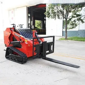 Farm Construction Compact Small Mini Skid Steer Loader Multiple Models Mini Electric Track Loader Skid Steer Price