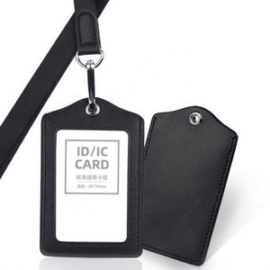 Porta Tarjetas de Identificación de Cuero PU Duradero de Primera Calidad con Correas para el Cuello - Product Image 5