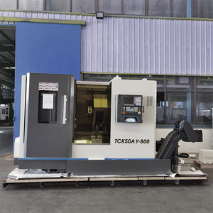 Tour CNC multifonctionnel à grande vitesse et usage intensif TCK50A, type horizontal, avec guide linéaire, lit incliné à <span class=keywords><strong>45</strong></span>° et une seule colonne de commande - Product Image 1