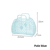Sacs de plage Vintage pliables en plastique, sacs de panier de gelée personnalisables, vente en gros