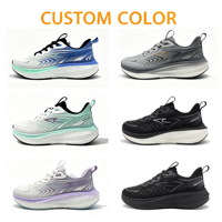 Chaussures de sport décontractées à logo personnalisé, fabricant de baskets respirantes et amortissantes, chaussures de course unisexes