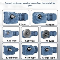 Moteur réducteur à engrenages coniques hélicoïdaux série K KA37-22kW-4P-1308-M1-90, montage vertical, en fonte, pour machines industrielles, personnalisable