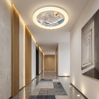 Ventilateur de plafond LED rond de style nordique avec élément astronaute de dessin animé et vitesse de vent réglable pour un confort optimal des enfants