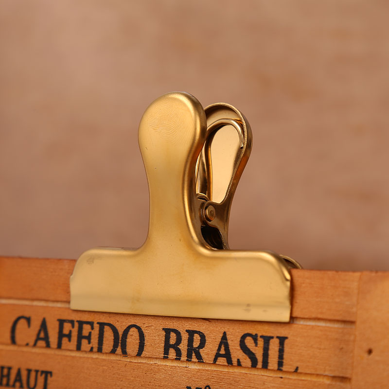 Maxery 2022 винтажная Скандинавская Золотая папка Из Нержавеющей Стали Офисные принадлежности держатель для заметок металлический зажим для бумаги