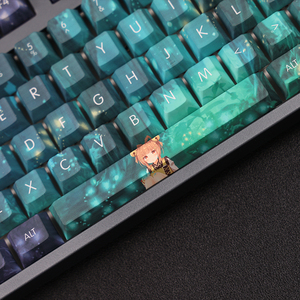 Teclado mecánico <span class=keywords><strong>Yaoyao</strong></span> Genshin Theme, 108 teclas, PBT, sublimación, 5 lados, altura de cereza, para 64, 75, 87, 98, 104 teclas - Product Image 3