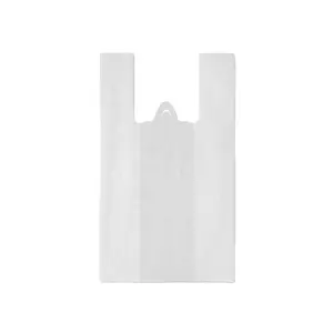 Best Quality Original Raw Material White Color T-Shirt Plastic Bag For Supermarket From Turkey