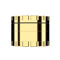 Grand broyeur d'herbes manuel en acier inoxydable de 63mm et 4 pièces d'accessoires pour fumer en métal personnalisé vente en gros