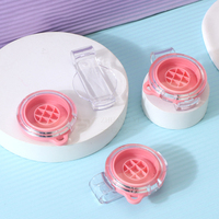 Mini-boîte à poudre en plastique 4g avec couvercle transparent pour organisateur de maquillage et surligneur