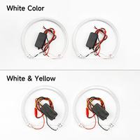 LED Angel Eyes Kit 131mm 146mm White Devil Eyes Halo pour BMW Série 3 E46 316i 318i 320d 323i 328i 330i 325xi 330d 98-05