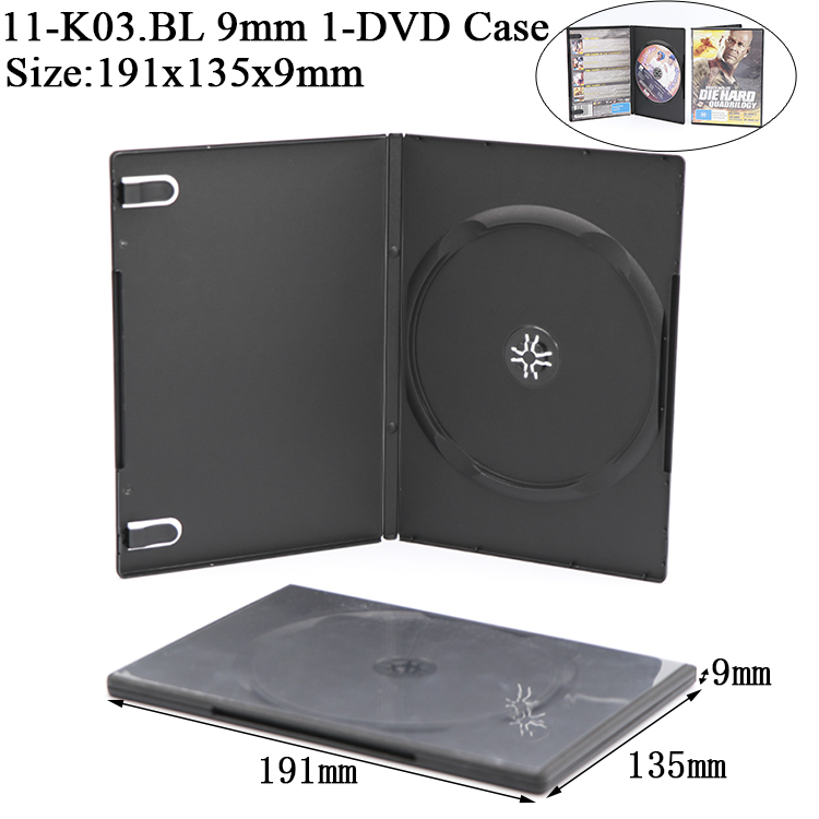 K03: Estuche para 1 DVD de 9 mm
