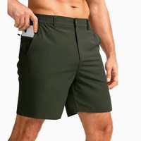 Shorts de golf pour hommes, fermeture à cordon, décontractés, haute élasticité, légers, séchage rapide, imperméables, sports de plein air, polyester/nylon
