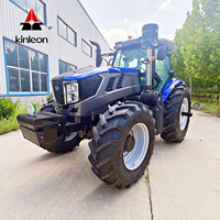 Tracteur agricole lourd 4x4 KINLEON avec cabine climatisée, respectueux de l'environnement, à économie d'énergie, certifié CE, multifonctionnel pour l'agriculture et le labour