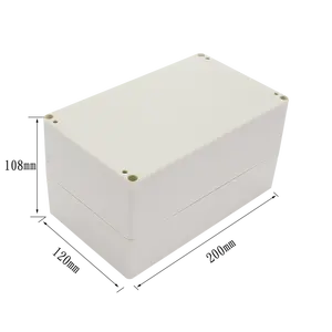 Electrical Equipment Supplies High Quality Custom Light Grey ABS Plastic IP65 Weatherproof Junction Box Casing Enclosure