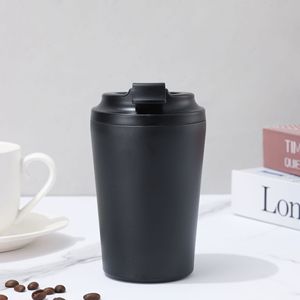 แก้วน้ำเก็บความร้อนสุญญากาศสองชั้น สแตนเลส ขนาด 12 ออนซ์ พร้อมฝาปิด พิมพ์โลโก้ได้ แก้วกาแฟแบบพกพา ของขวัญสุดฮิตสำหรับเปิดเทอม - Product Image 5