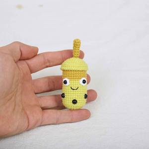 Handmade Cute Crochet <b>Bubble</b> <b>Boba</b> Milk Tea Cup Bag Charm Soft Mini Knitted Amigurumi Doll Plush Pendant Accessory Key Chain Bulk - Product Image 6
