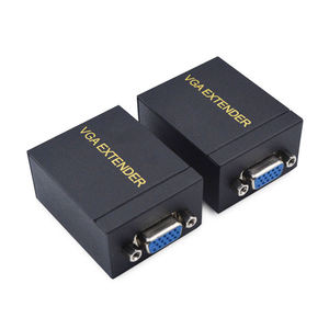 Extenseur de signal VGA vers <span class=keywords><strong>RJ45</strong></span> 60M, <span class=keywords><strong>amplificateur</strong></span>, convertisseur, câble <span class=keywords><strong>Ethernet</strong></span> CAT-5E/6, émetteur et récepteur pour moniteur - Product Image 2