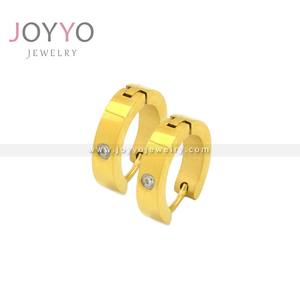 Orecchini tagliati per ragazze orecchini <span class=keywords><strong>stile</strong></span> semplice da <span class=keywords><strong>donna</strong></span> in acciaio inossidabile orecchini minimali parte del corpo umano Piercing tatuaggio orecchino cristallo - Product Image 3