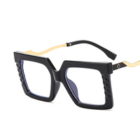 Gafas de Sol Cuadradas de Moda 2026 con Bloqueo de Luz Azul, Gafas Ópticas Extra Grandes para Mujer