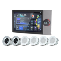 Système de musique d'ambiance intelligent Tuya 10 pouces 8*30W, haut-parleur de plafond super puissant, panneau de commande central intelligent, amplificateur mural
