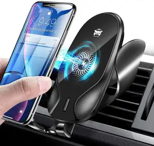 Auto Draadloos Opladen Beugel Slimme Sensor 15W Qi Snel Opladen Auto-Klem Telefoon Houder Voor Smartphone