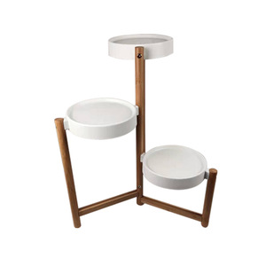 Estante de flores de pie multicapa de madera de bambú para <span class=keywords><strong>apartamento</strong></span> pequeño para Pothos suculento balcón almacenamiento jardinería maceta - Product Image 5