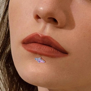 Boucles d'oreilles clous géométriques en zircon plaqué titane, style européen et américain, bijoux de fête unisexe, ensemble de manchettes d'oreille à piercing - Product Image 2