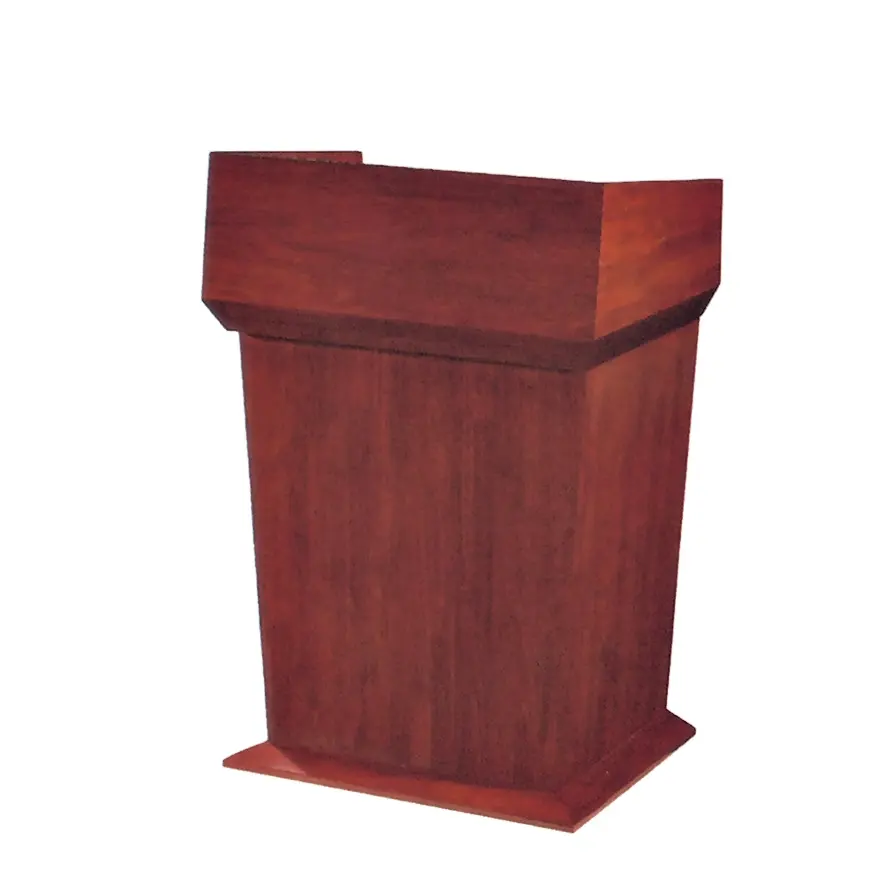 Durable lectern desk wood speech desk church podium