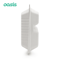 Oasis Emballage alimentaire jetable biodégradable rectangulaire personnalisable Boîte de pâte à papier de bagasse de canne à sucre étanche pour sushi sucre