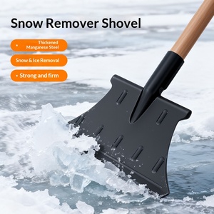 Pala para quitar hielo y nieve de acero al manganeso, herramienta multiusos para exteriores en invierno, para remover nieve de superficies de carreteras, modelo 1798, hecho en China - Product Image 4