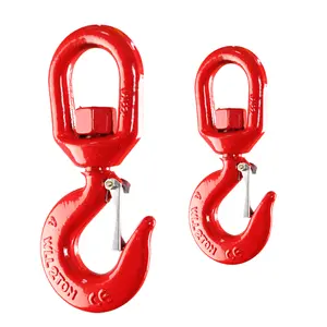China Manufacturer With Latch Manufacturer Forged G80 European type Swivel Self-locking Hook for Sale