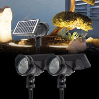 Projecteur LED solaire extérieur 10W pour pelouse, éclairage résistant à l'eau IP65, garantie de 2 ans