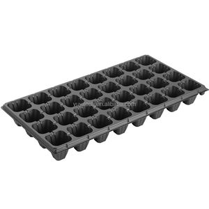 32 cellules meilleur prix pas cher noir PS plastique canne à sucre graine <span class=keywords><strong>de</strong></span> tomate Agriculture semis pépinière plateau pour plantes - Product Image 1