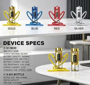 Copa de Hookah Eléctrica Portátil con LED, Set de Accesorios para Fumar, Hookah de Viaje de Acero Inoxidable 316 para Bar o Regalo - Product Image 4