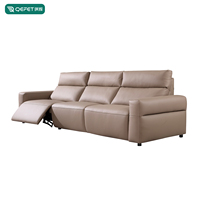 Canapé Chesterfield en cuir PU électrique extensible inclinable convertible forme carrée pour salon appartement hôtel ensemble
