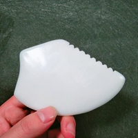 HZ Outils de Gua Sha 100% naturels en jade (jade blanc, améthyste, jade vert) pour le visage et le corps, marque privée, pour le soin de la peau