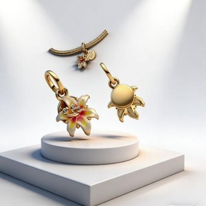 Nouveau Pendentif Original en Argent Sterling 925, Motifs Lune, Cœur, Nœud, <span class=keywords><strong>Tortue</strong></span>, Ours, Compatible avec Colliers et Bracelets pour Femmes, Bijou Exquis, Cadeau - Product Image 2