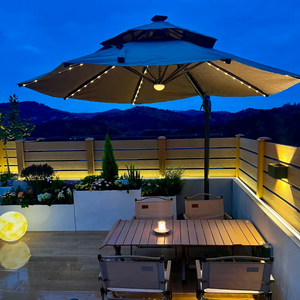 Lumière LED de Noël pour l'extérieur, à énergie solaire, luminaire de fenêtre en acrylique IP65 avec télécommande pour éclairage paysager - Product Image 2