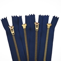 Vente en gros, taille et couleur personnalisées, 3 #   5 #   8 #   10 #   Jeans en denim pour hommes et femmes, fermeture éclair automatique à l'arrière, fermeture éclair en métal pour jeans