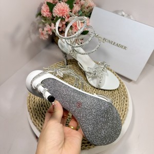 Sandalias de tacón de aguja con diamantes de imitación brillantes para mujer, modelo 2026, con banda estrecha de cristal y tacones en espiral tipo serpiente, ideales para fiestas. - Product Image 6