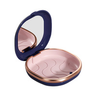 Boîte de rangement pour aligneurs et accolades transparents dentaires minces avec miroir pour impression de logo