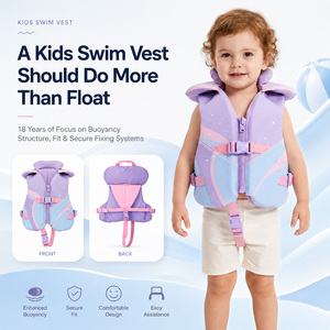 <span class=keywords><strong>Chaleco</strong></span> Salvavidas Personalizado para Bebés con Soporte para la Cabeza, Asa de Agarre, Cierre Frontal, Hebilla de Seguridad y Correa para la Entrepierna, para Bebés de 20-30 lbs - Product Image 1