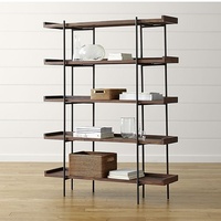 Étagère multi-niveaux moderne en fer sur pied, créative, pour livres et bouteilles, meuble de rangement pour salon, bureau à domicile, chambre
