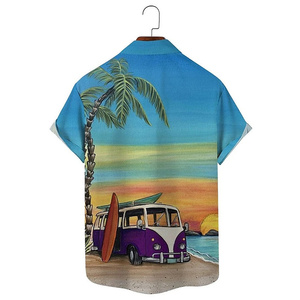 Camisa de Manga Corta con Botones y Estampado de Nombres de Dios de Jesucristo, Moda Verano <span class=keywords><strong>para</strong></span> Hombre, Estilo Casual Cristiano, Venta al Por Mayor - Product Image 4