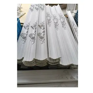 2.4m PU material decorative villa interior ceiling board faux gypsum foam crown plate moulding wholesale