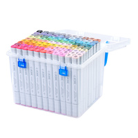 Marque privée Ensemble de 204 Couleurs personnalisées ensembles d'art art Marqueurs Stylo base d'alcool art Croquis Dessin Marqueur Stylo