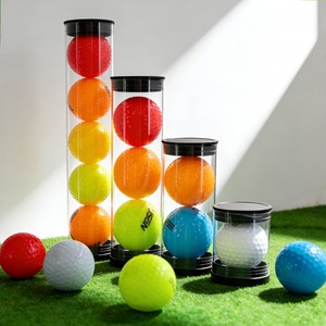 Custom Size Portable Clear PVC <b>Plastic</b> <b>Tube</b>, Transparent Storage Container for Golf Ball Packaging and Holding - Product Image 1