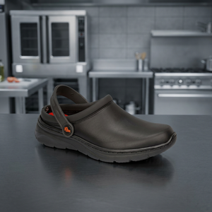 DIAN vente chaude chaussures antidérapantes couleur noire confortable sabot ultra-léger avec sangle arrière pliable - Product Image 3